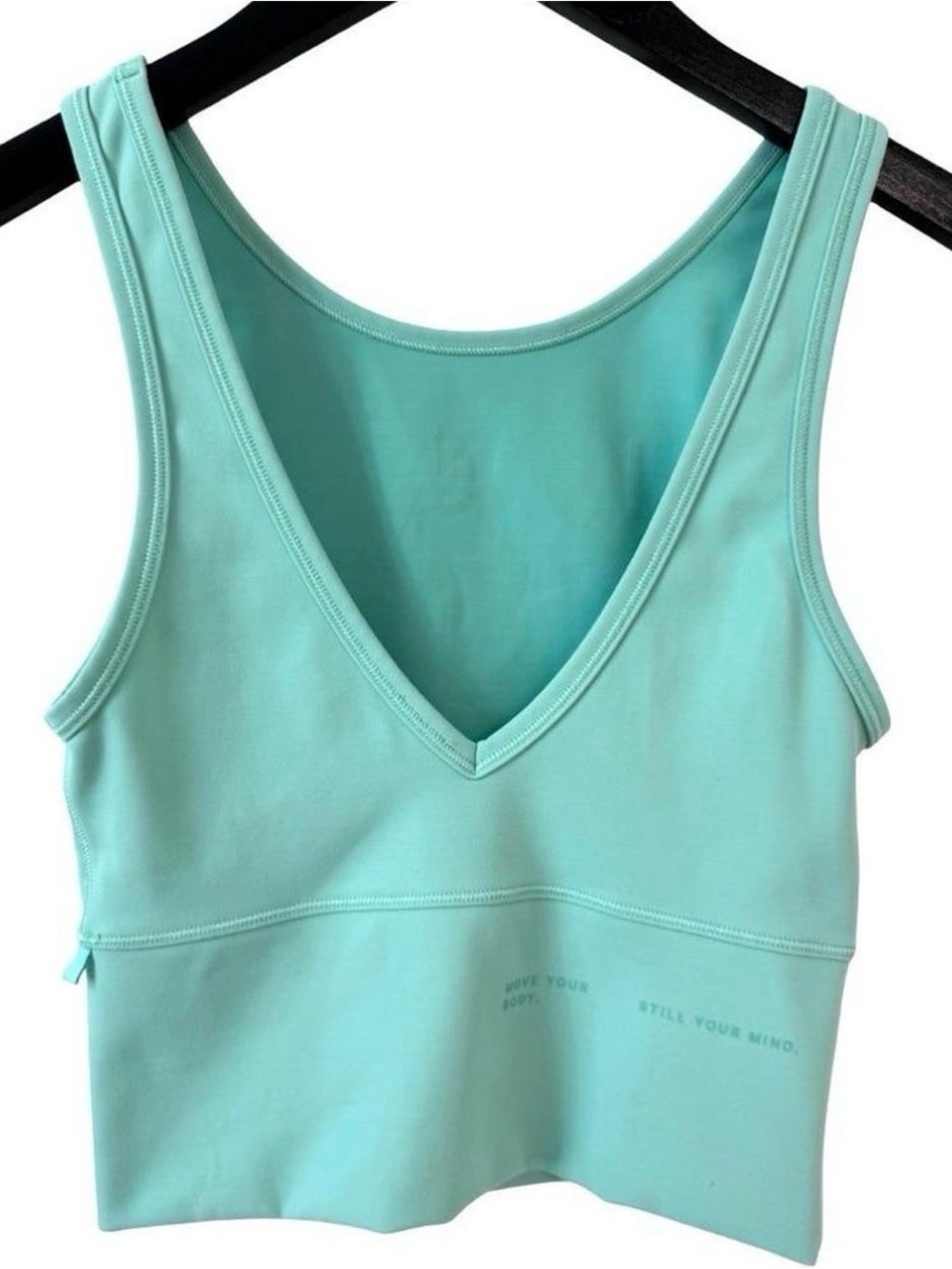 Lululemon Power Pivot Everlux Tank Wild Mint XXSS Reversible Spell-Out Workout - Picture 4 of 6